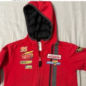 Cars Lightning McQueen hoodie, authentic Disney kids size 4